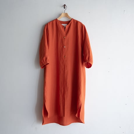 belgian linen shits one-piece/brick