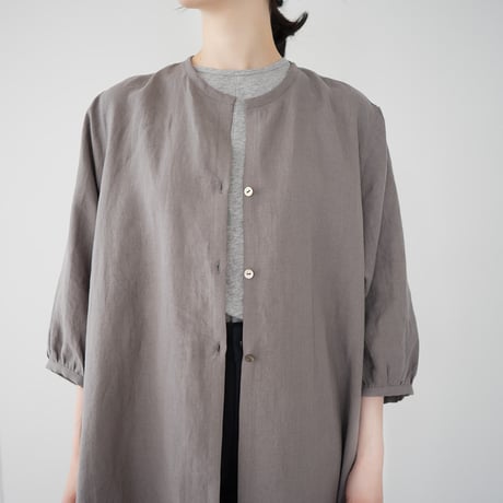 belgian linen shits one-piece/gray