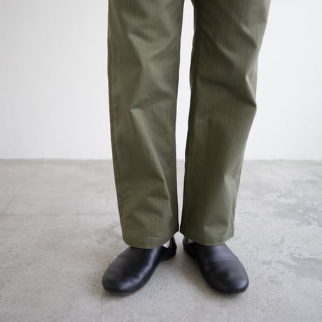 cotton herringbone work pants/olive drab