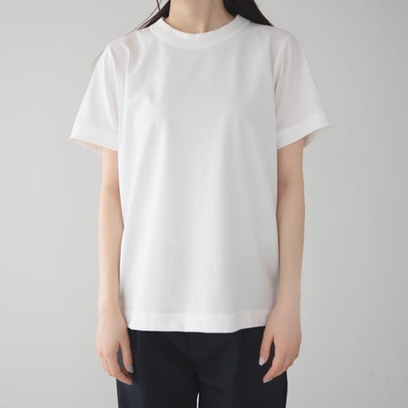dry touch cotton/wide collar sleeve binder tee/off white/size1.2
