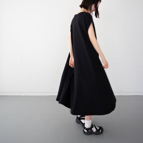 organic cotton flow one piece/black robe