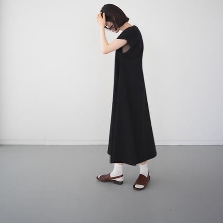 organic cotton flow one piece/black robe