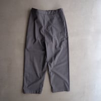 relaxed wide pants/charcoal gray