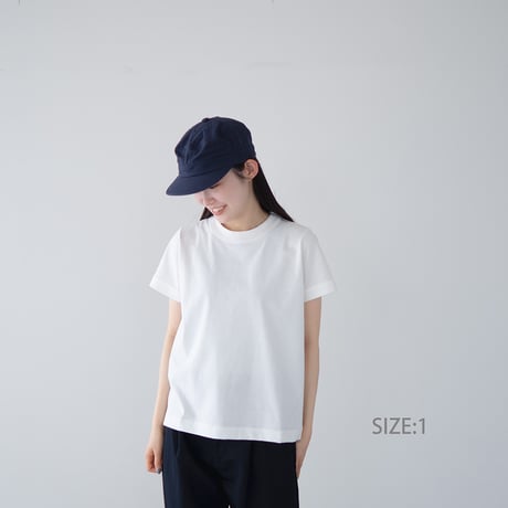 dry touch cotton/wide collar sleeve binder tee/off white/size1.2