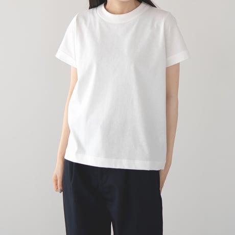 dry touch cotton/wide collar sleeve binder tee/off white/size1.2