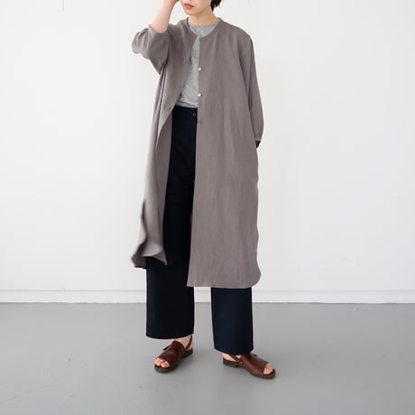 belgian linen shits one-piece/gray