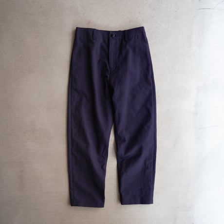 cotton herringbone work pants/faded navy