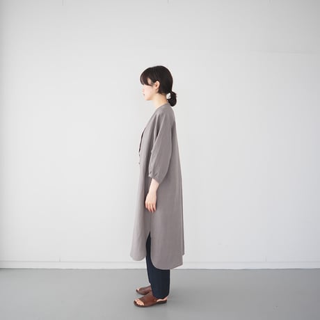 belgian linen shits one-piece/gray