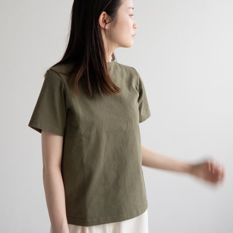 mvs cotton/center back tshirt /olivine/size1.2.3