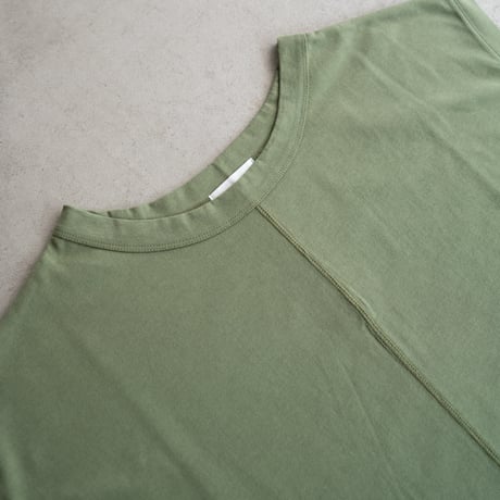 organic cotton flow one piece/vineyard green
