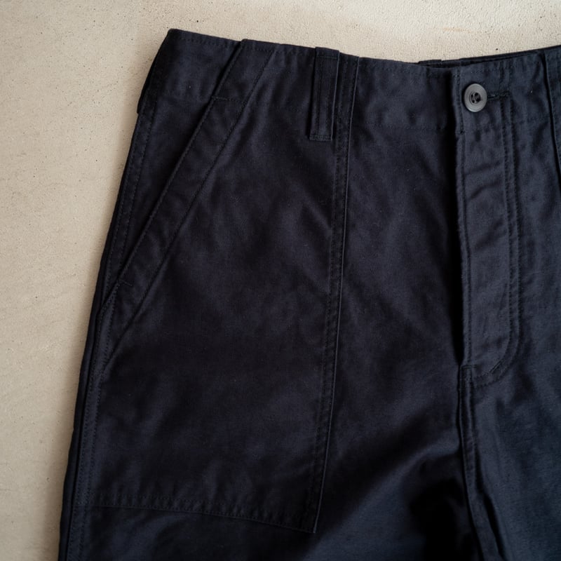 back satin/baker pants/carbon/size1.2 | FRECKLE