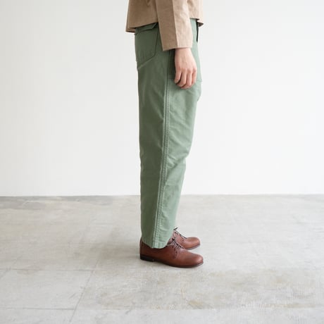 back satin/baker pants/hedge green/size1.2