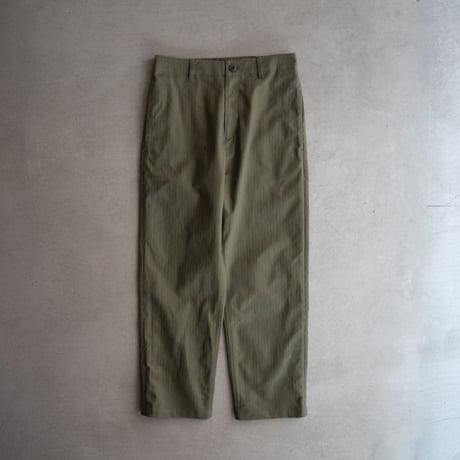 cotton herringbone work pants/olive drab