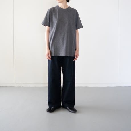 dry touch cotton/crew neck cut and sew/metal heather/size1.2.3