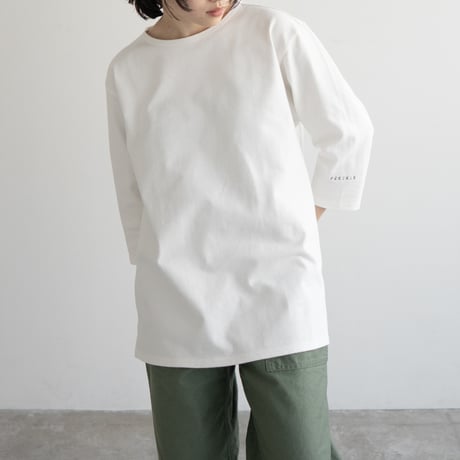 mid-length heritage Basque shirt/off white
