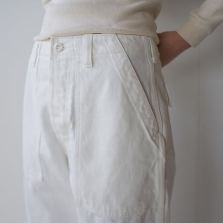 14oz.selvedgedenim jeans /baker pants/size1&2/white