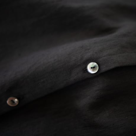 belgian linen shits one-piece/black