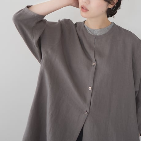 belgian linen shits one-piece/gray