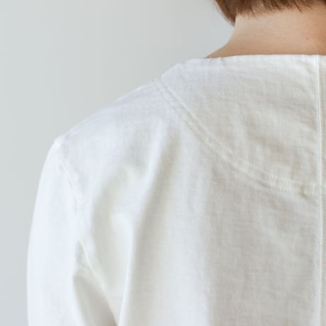 mvs cotton/center back long sleeve tshirt /white/size1.2.3