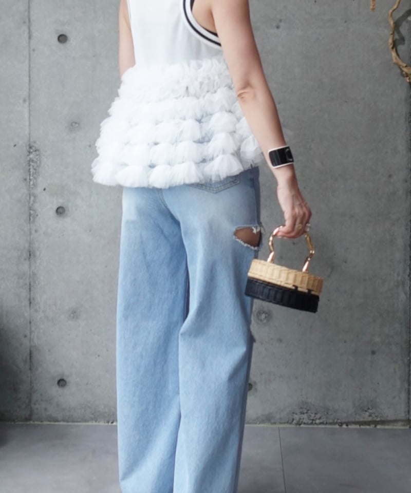 ESTHE チュールタンクトップ ESTHE チュールタンクトップ