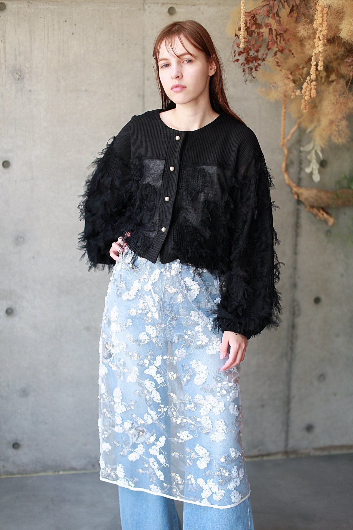 original）チュールカーディガン | make_ai