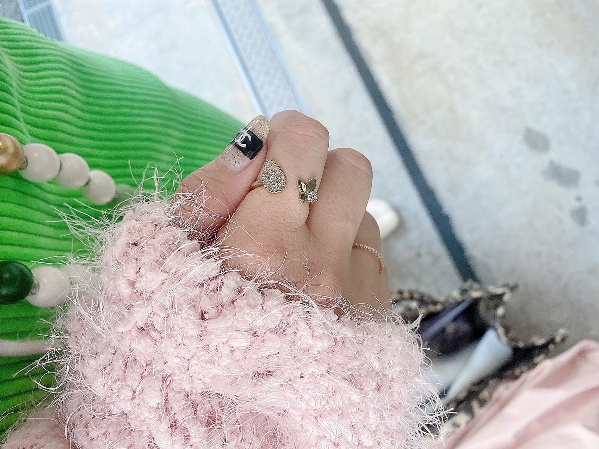 K18バタフライオニキスリング Butterfly Ring K18 | make_ai