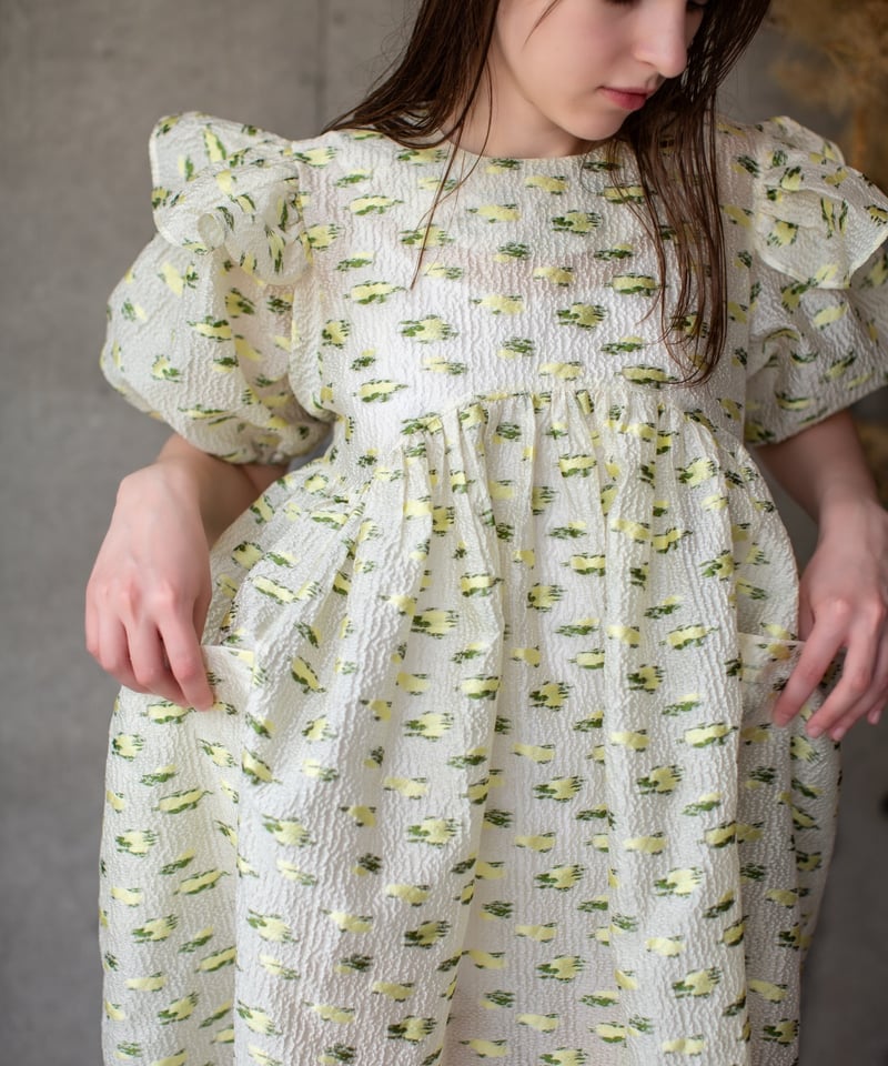 【新品】イーペ　ファーマーズジャカードワンピース KIDS（original）ジャカードワンピース | make_ai