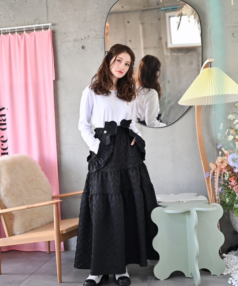 original）フリルサロペットスカート | make_ai 