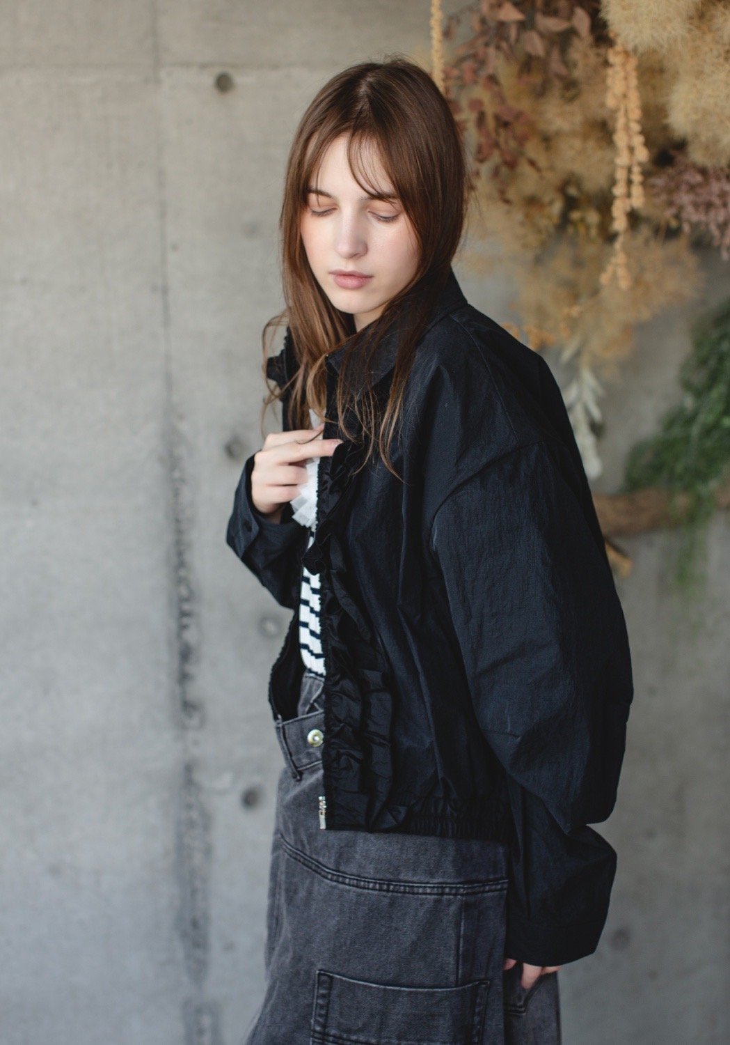 make_ai フリルボアポンチョ セール】フリルポンチョレインコート（レインコート/ポンチョ