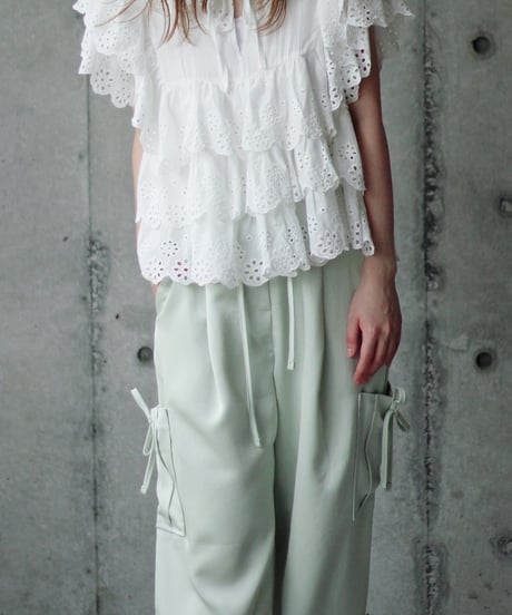 （select）パンチングレースブラウス