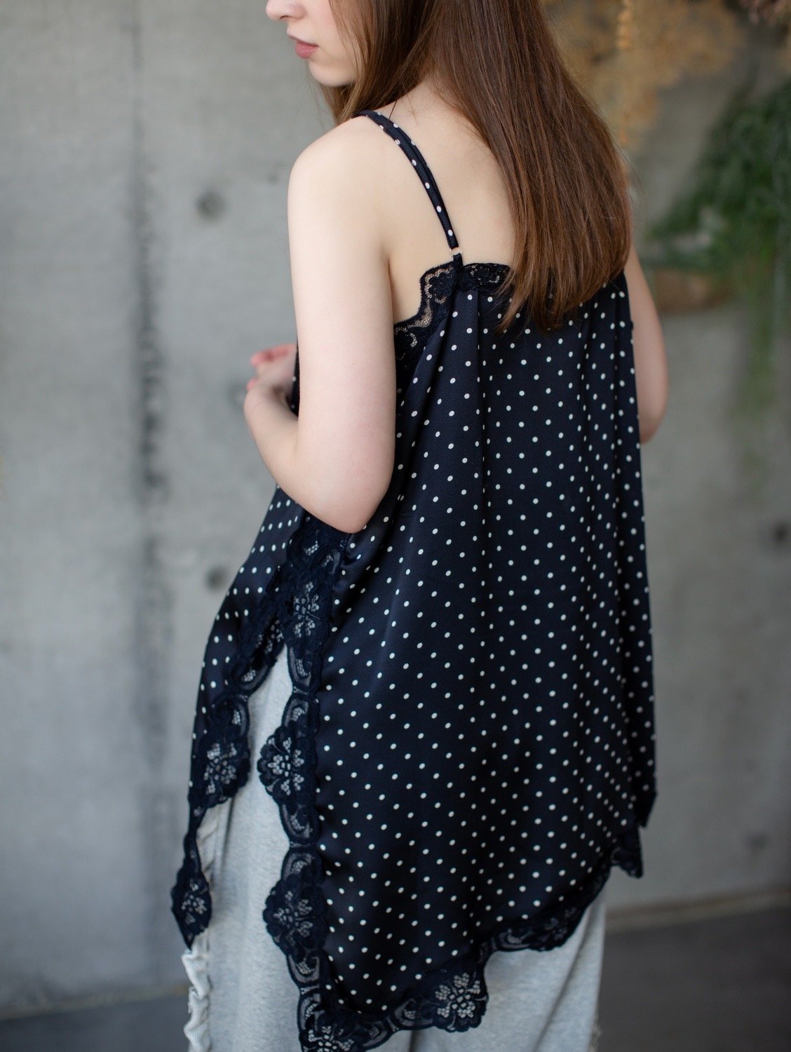 ❤️25新作 新品♡ SelfPortrait 黒レースドットワンピース♡　E95 ❤️25新作 新品 ♡ SelfPortrait黒ドットレースワンピース♡ E95