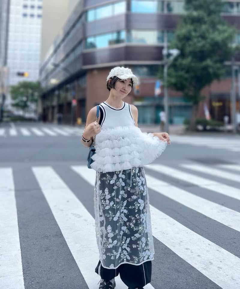 23ss TAAKK ターク TULLE チュール タンクトップ 3 ブルー back_1200x.jpg?v=1723795265