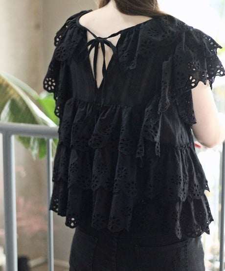 （select）パンチングレースブラウス