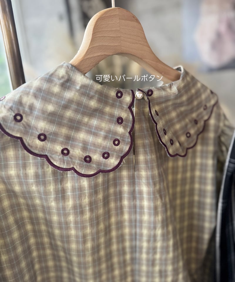 最終値下げ【美品】haversack チェック柄ブラウス 最終値下げ