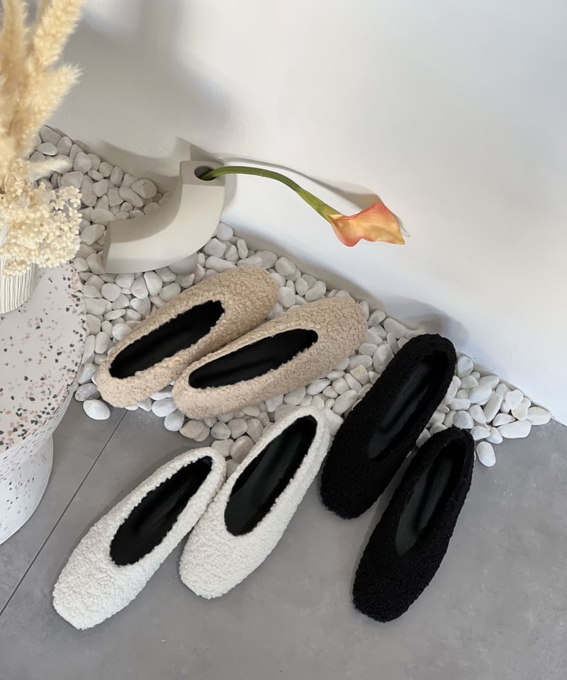 select）エコファーフラットシューズ | make_ai