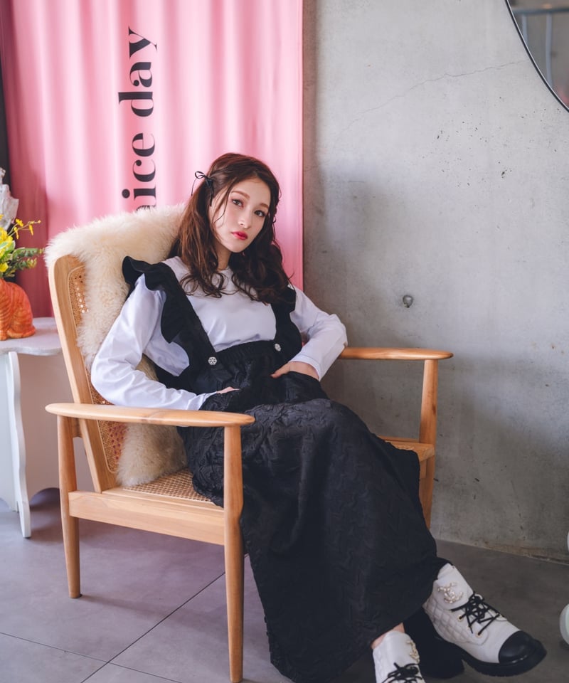 original）フリルサロペットスカート | make_ai 