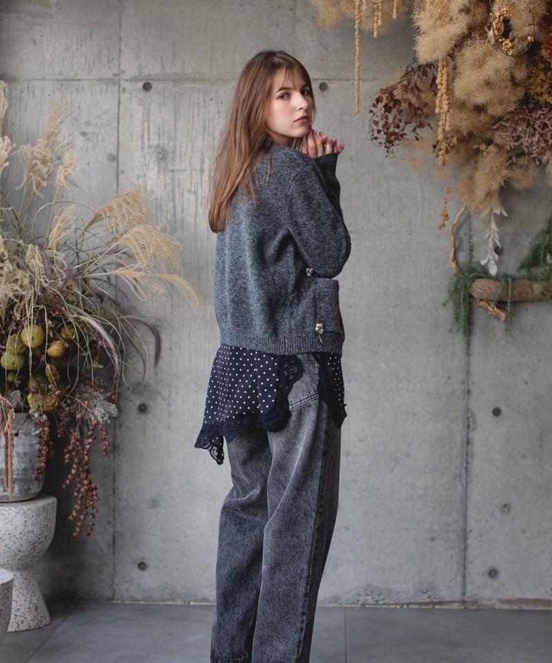 select）レースドットワンピース | make_ai