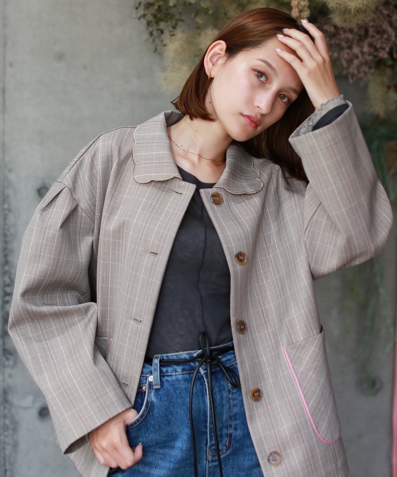 スカラップショートジャケットコート popupshop】スカラップショートジャケット【会場お渡し】 | 3
