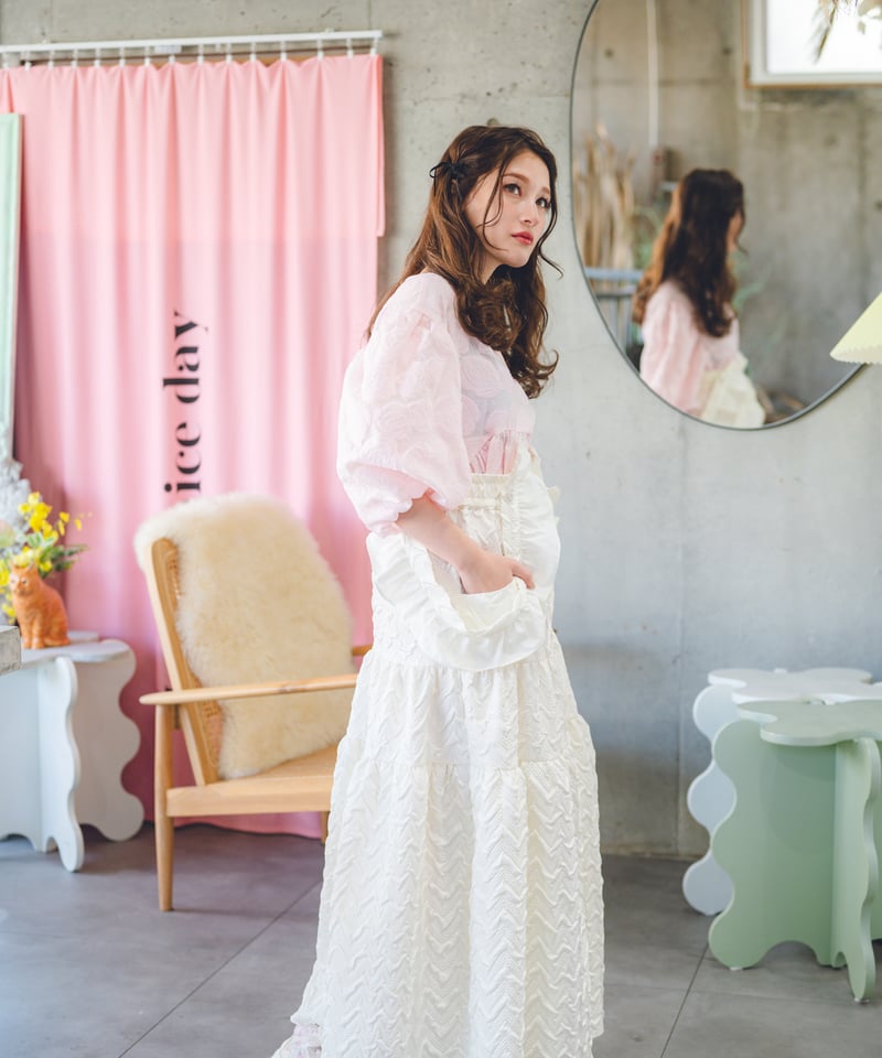 original）フリルサロペットスカート | make_ai 