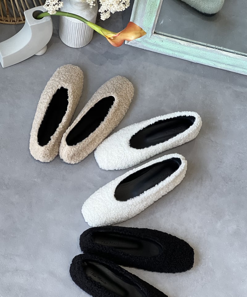 select）エコファーフラットシューズ | make_ai