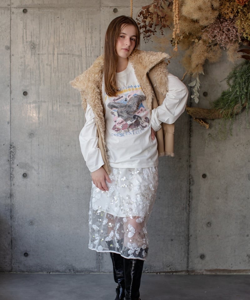 美品】 マチャット エコムートン ベスト リバーシブル フード付エコ