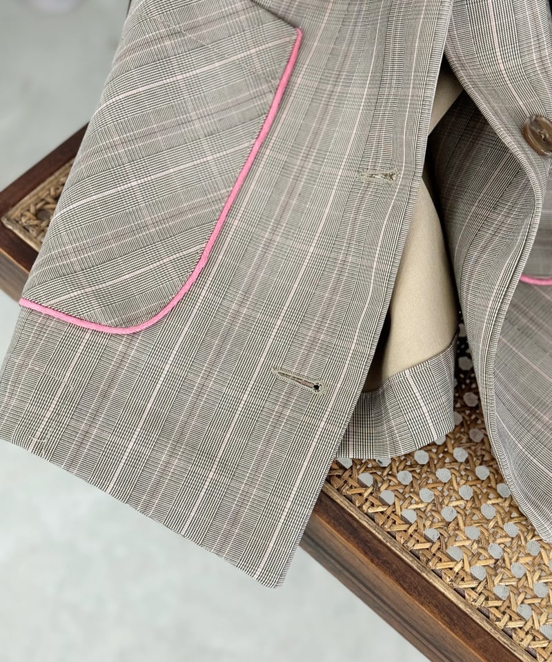 original）スカラップ衿ショートコート | make_ai