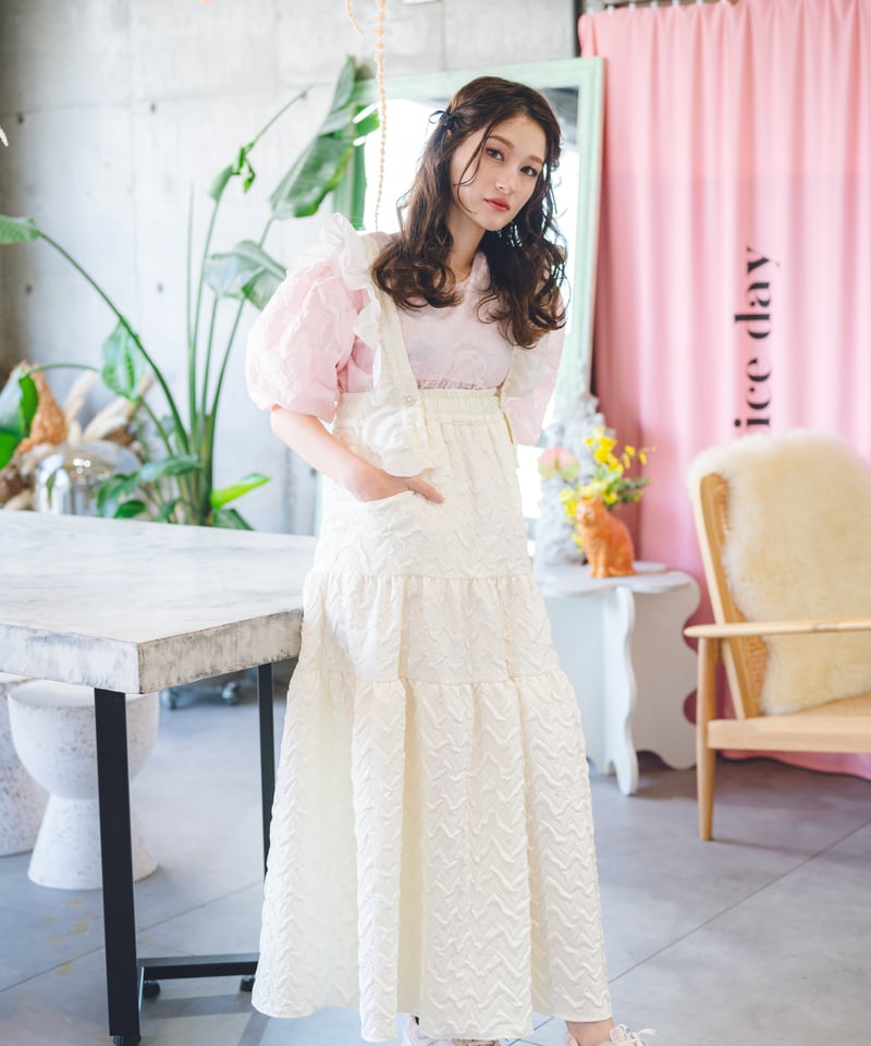 original）フリルサロペットスカート | make_ai 