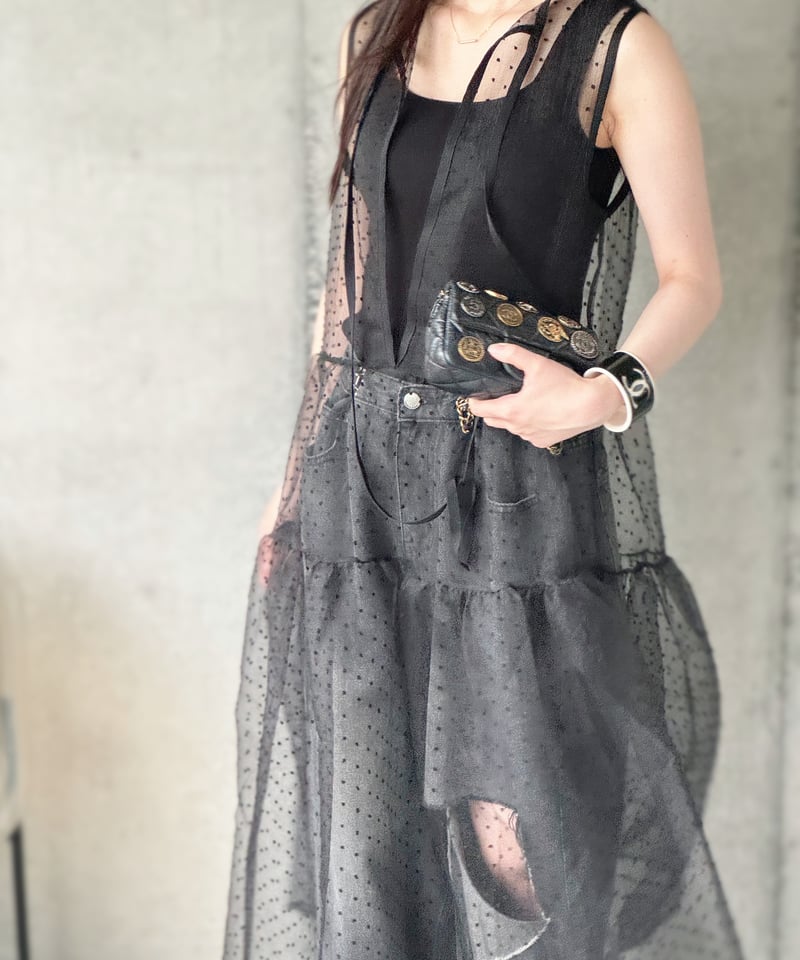 original) ドットオーガンジーワンピース | make_ai