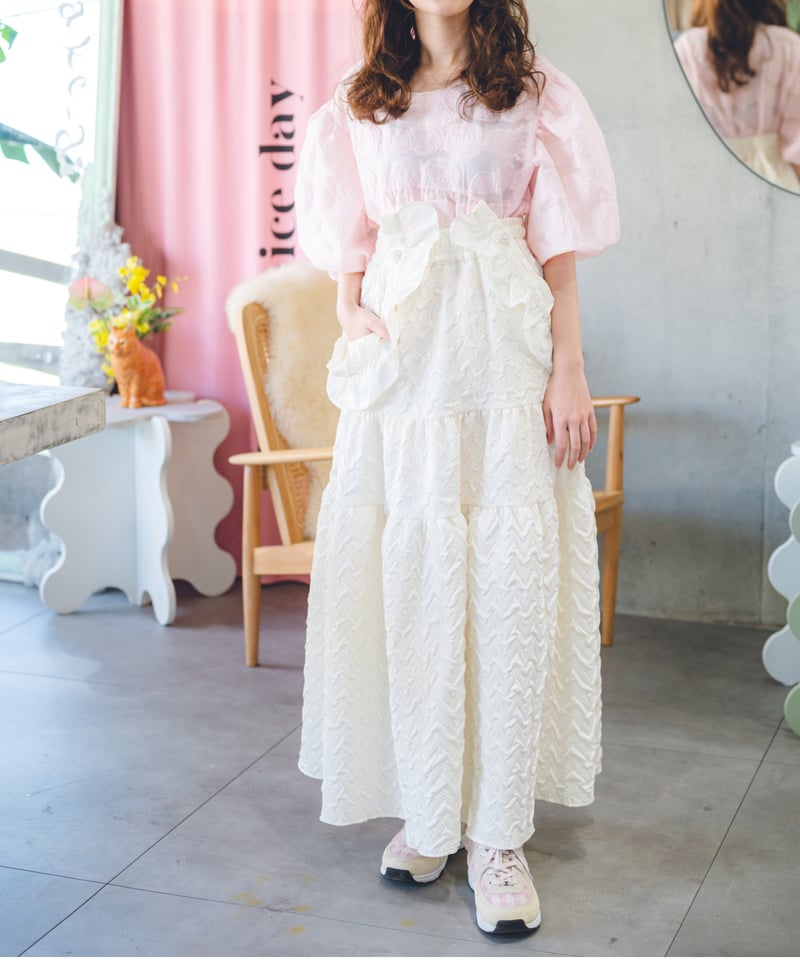 original）フリルサロペットスカート | make_ai 