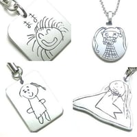 オーダメイド 子供の絵 シルバーアクセサリー お気軽にお問合せください