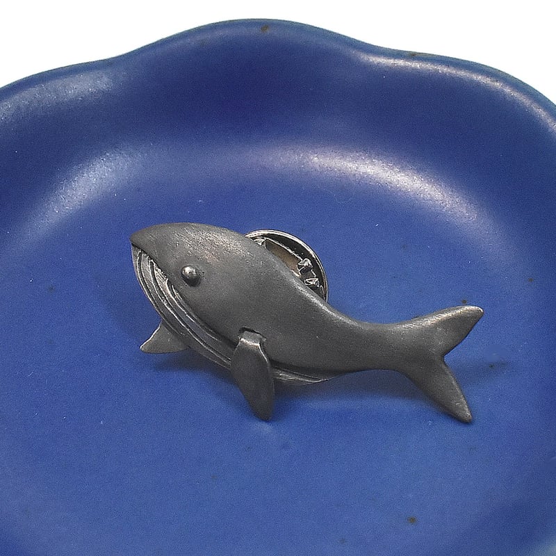 鯨 クジラ シルバーブローチ（ピンバッチ） 一点物 | シルバー