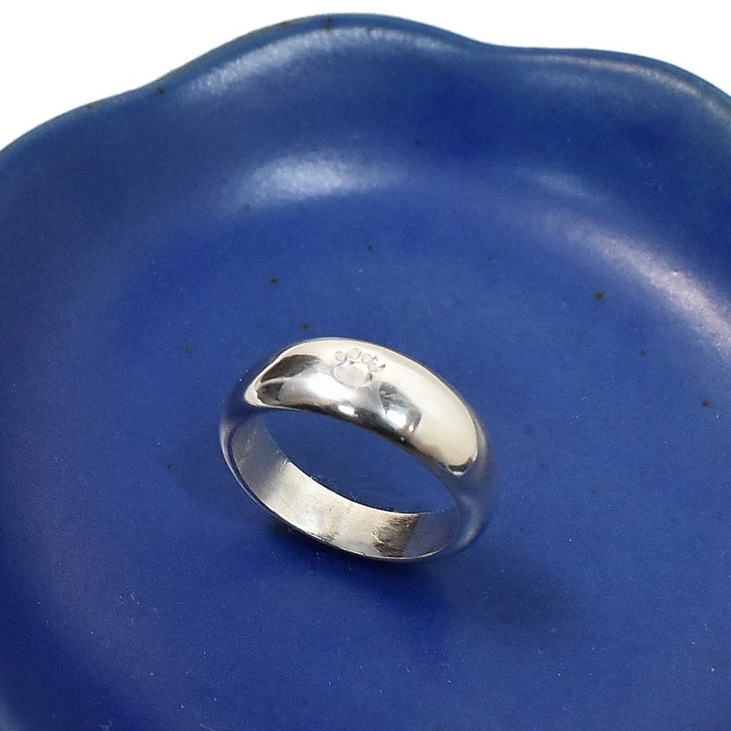 戦前の指輪（刻印） レア品物 猫の肉球 月甲丸 シルバー リング イニシャル刻印可能