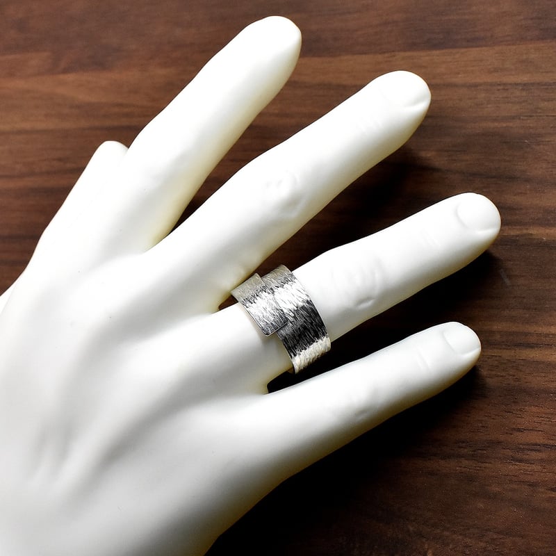 テクスチャー シルバーリング メンズ用 | シルバーアクセサリー工房アンク