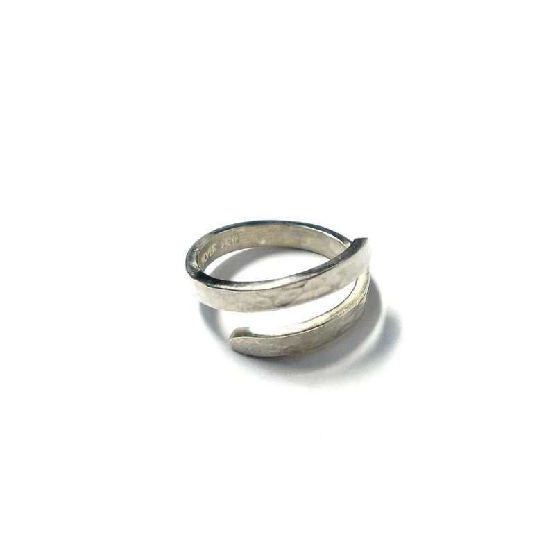 槌目 シルバーフリーリング メンズ用 | シルバーアクセサリー工房アンク